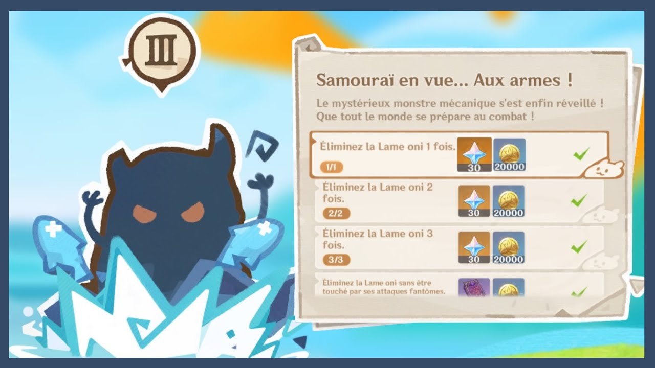 Genshin Impact FR | LAME ONI - Samouraï en vue ... Aux armes !