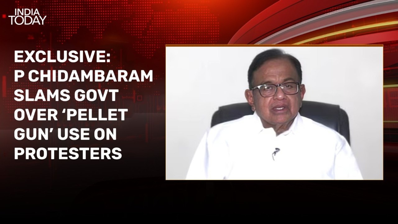 Pellet gun use can't be justified: P Chidambaram slams govt over protest crackdown