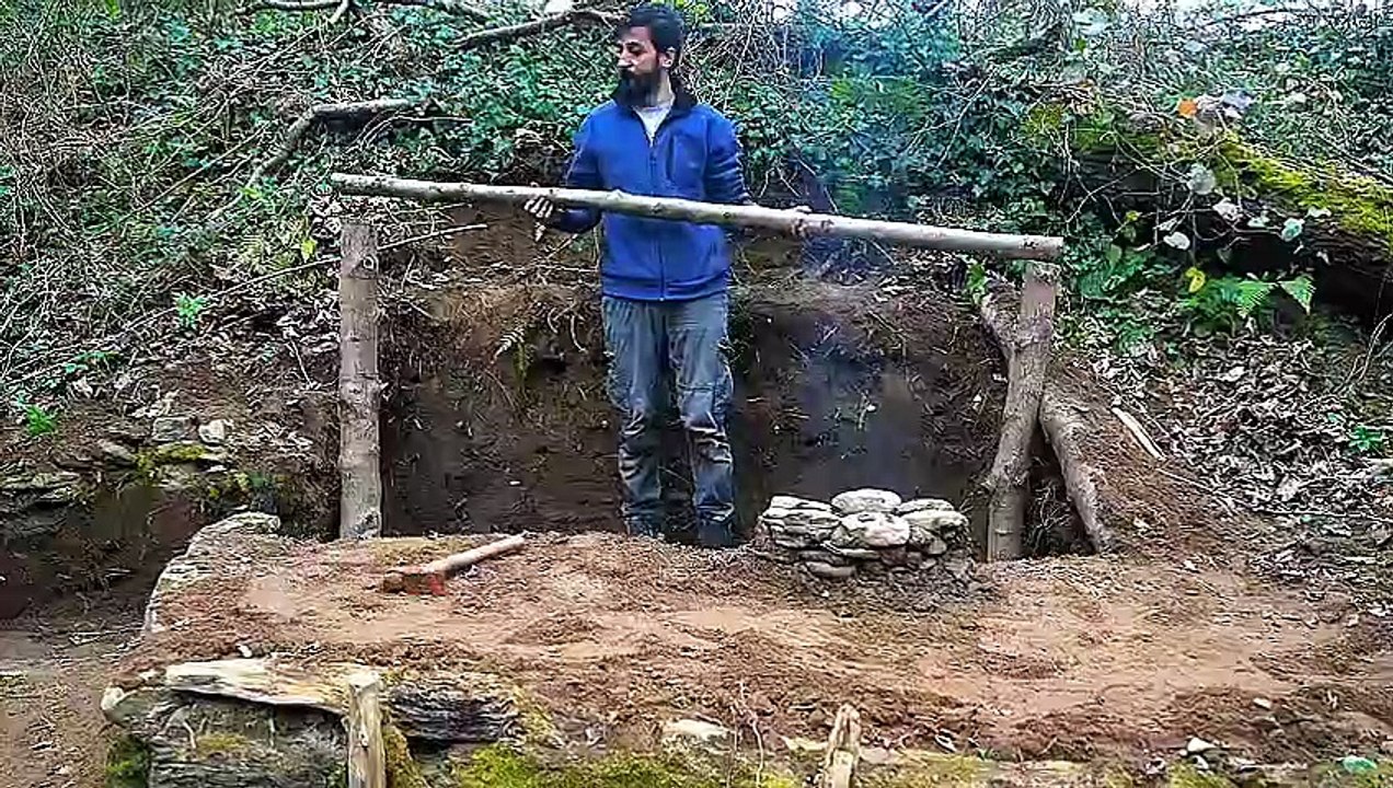 Building an Amazing Underground Survival Cabin in the Forest | Bushcraft & Off-Grid Living