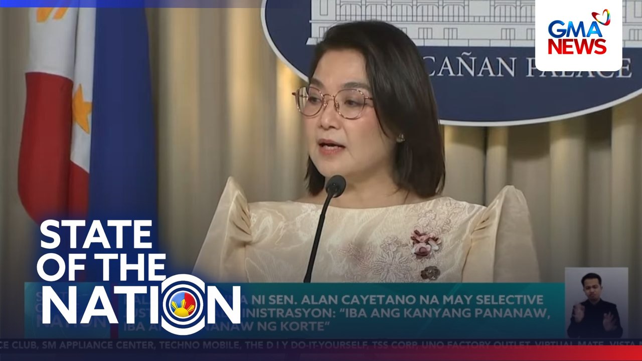 Palasyo, inalmahan ang puna ni Sen. Alan Cayetano na may selective justice ang administrasyon | SONA