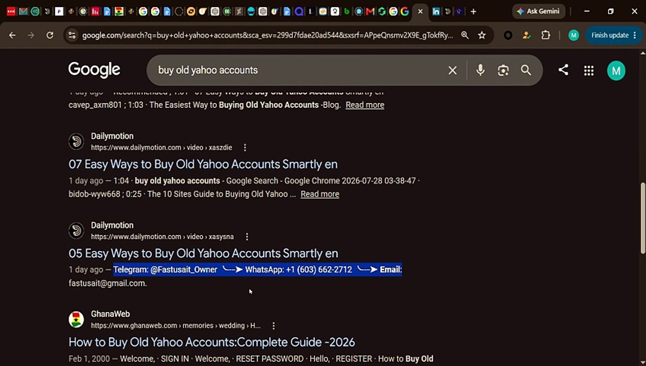 The 10 Sites Guide to Buying Old Yahoo Accounts in