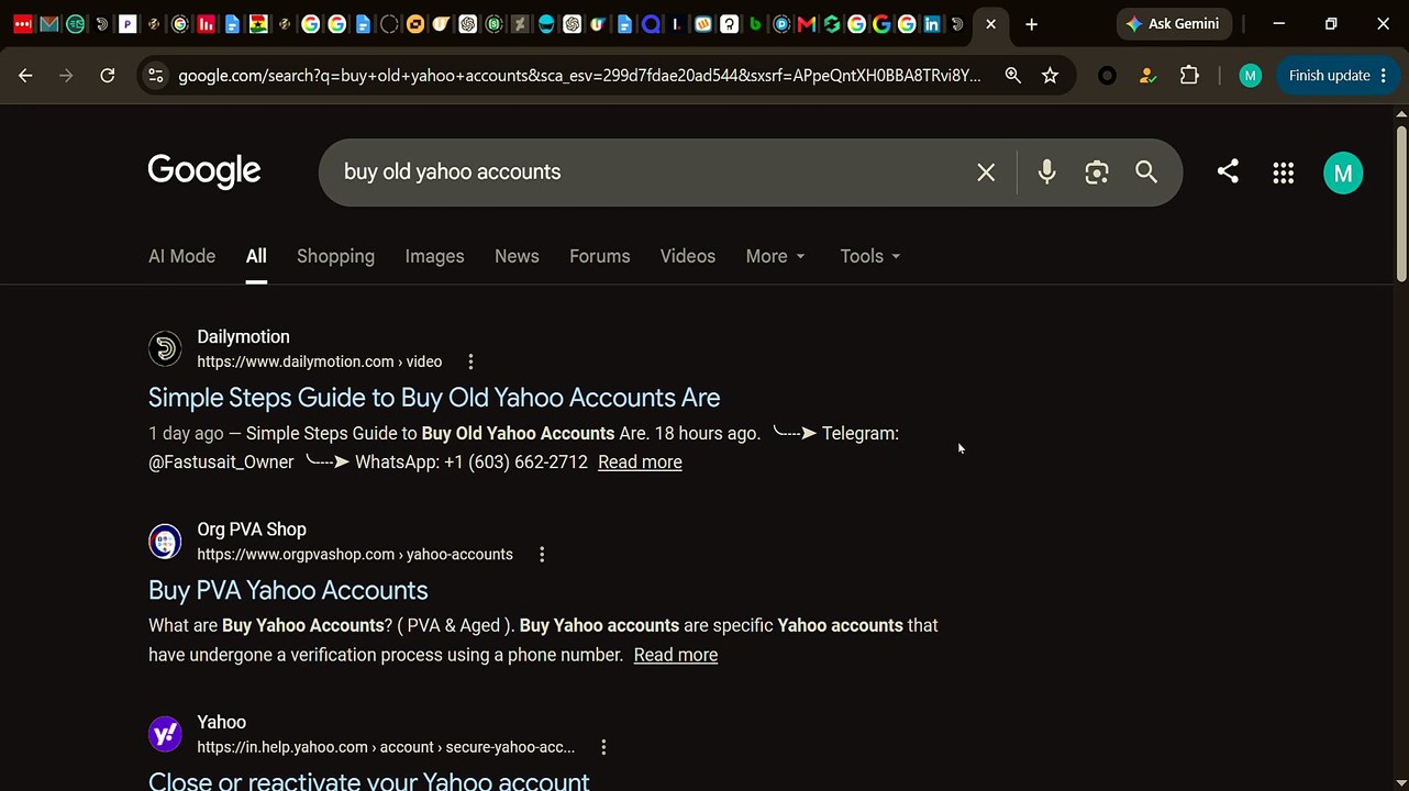 The 10 Sites Guide to Buying Old Yahoo Accounts in