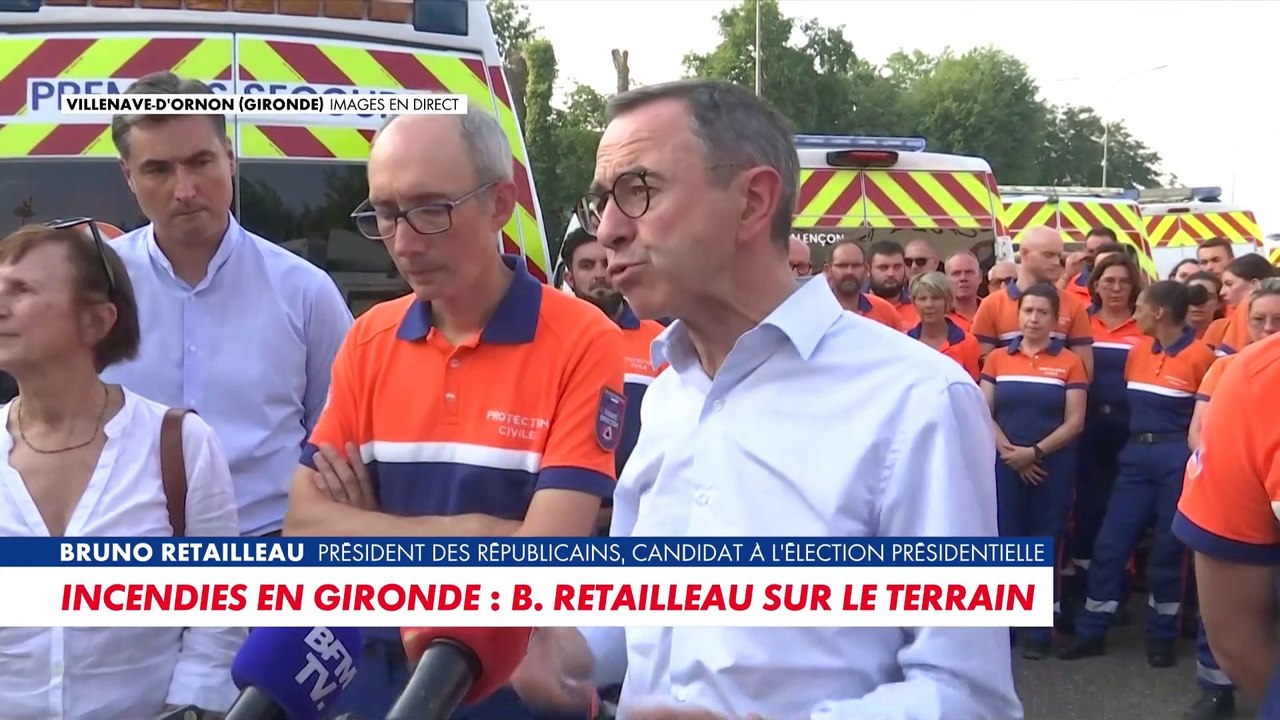 Bruno Retailleau : «Je suis venu pour saluer cet élan de solidarité»