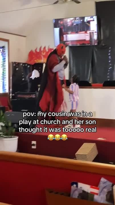 Kid Rushes On Stage To Save Mom