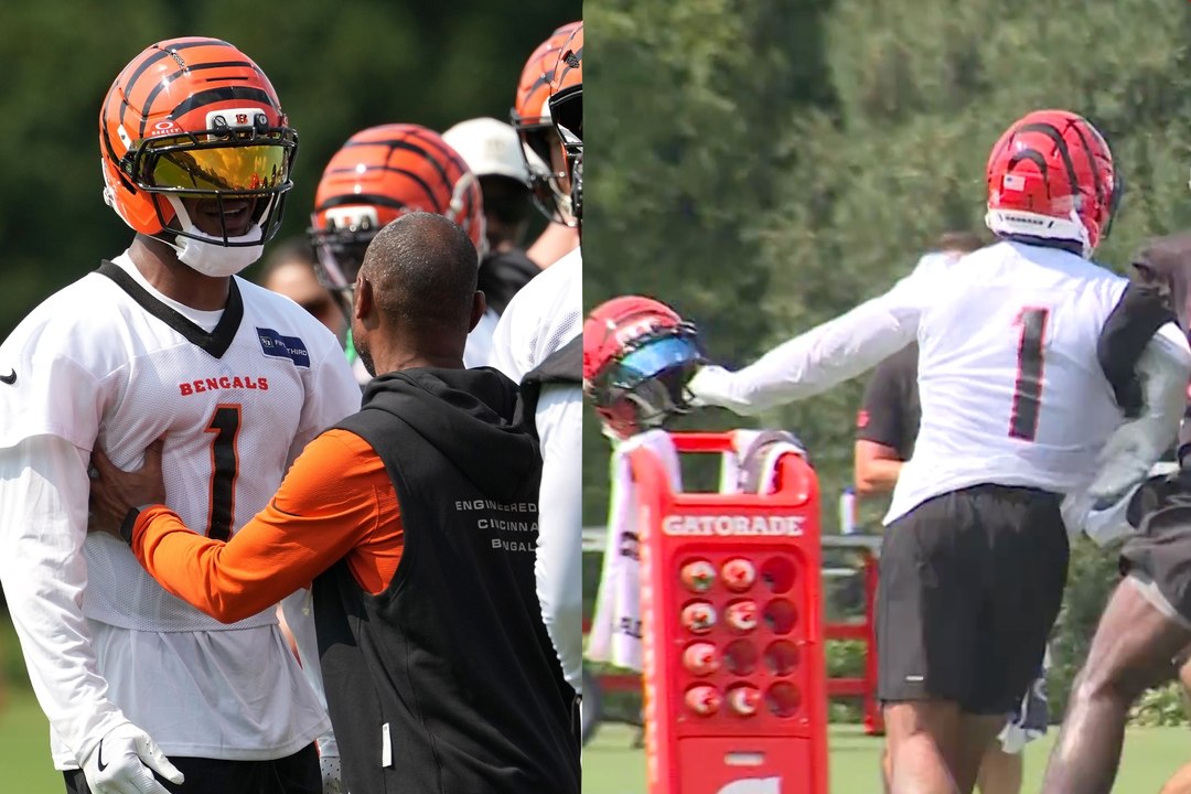 Ja'Marr Chase completely loses it during heated Bengals training camp fight