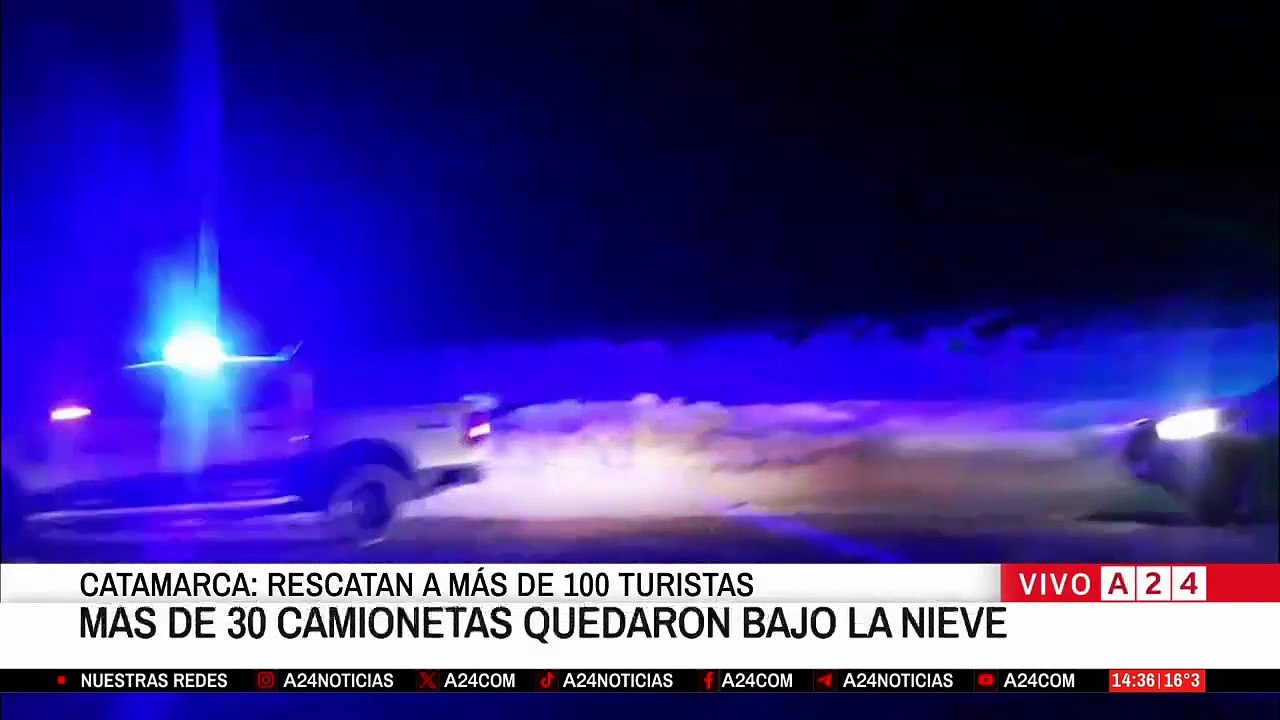 Rescate de turistas y mineros tras nevada en Catamarca