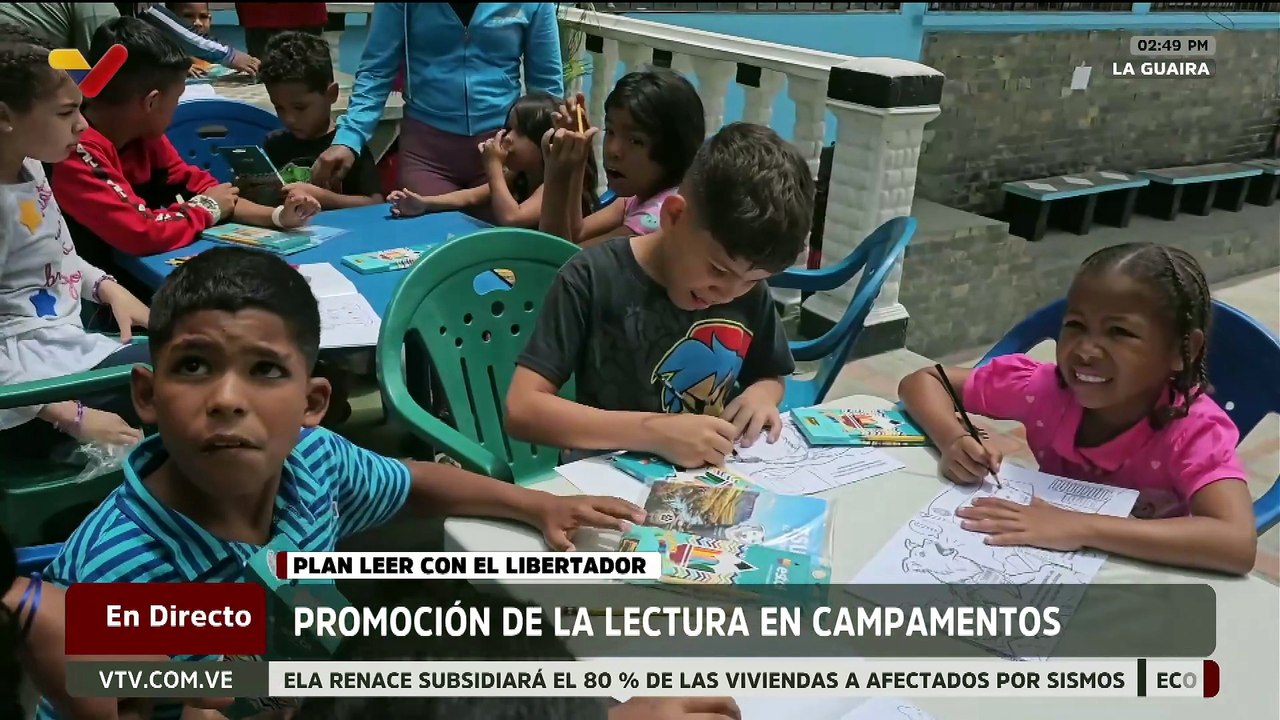 Entrega de kits de libros en campamentos transitorios promueven el hábito de la lectura
