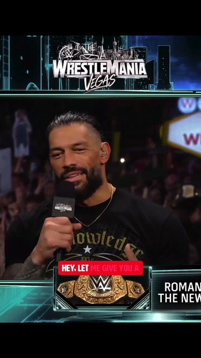 Roman reigns speech