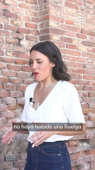 Irene Montero: "Es increíble que en este país no haya habido una huelga general en 15 años"