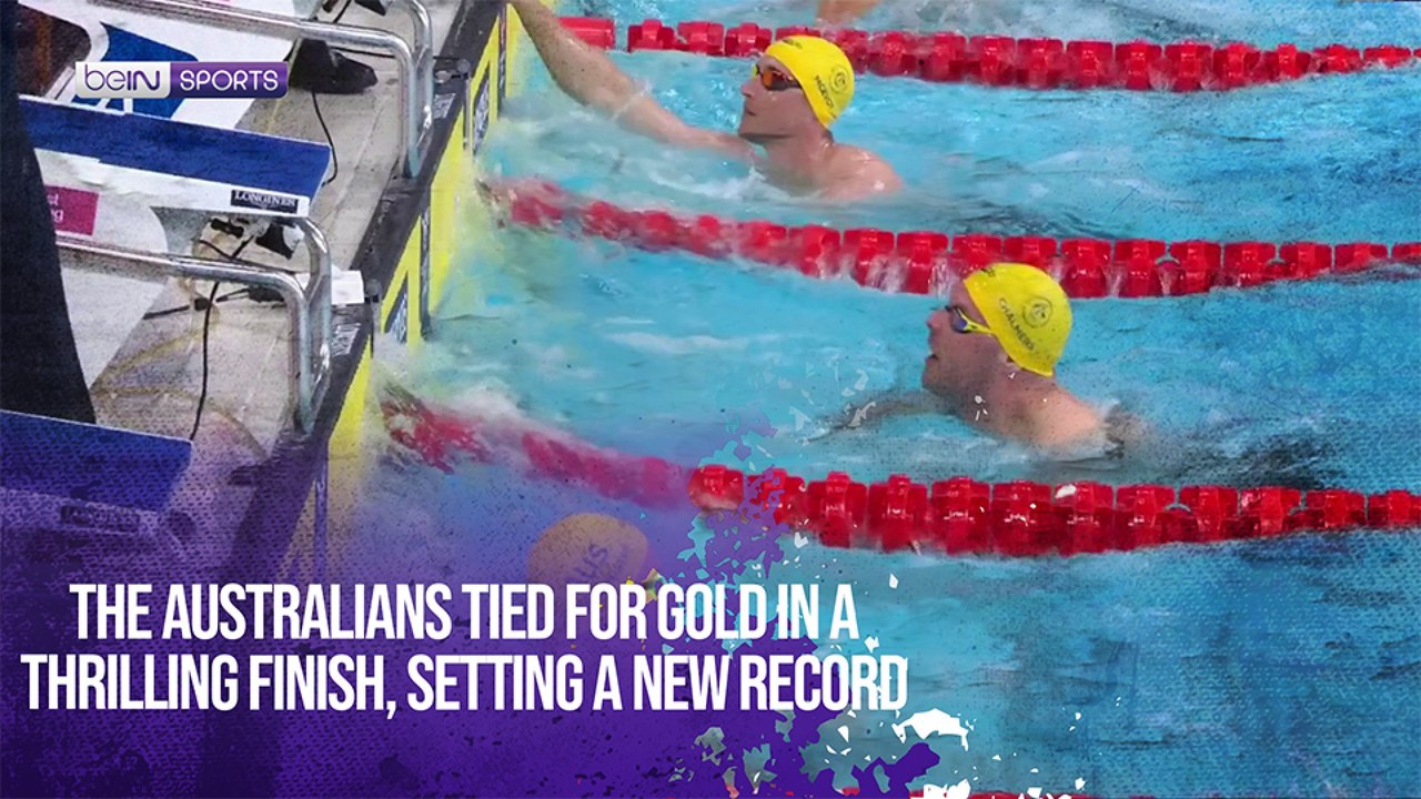 The Australians tied for gold in a thrilling finish, setting a new record