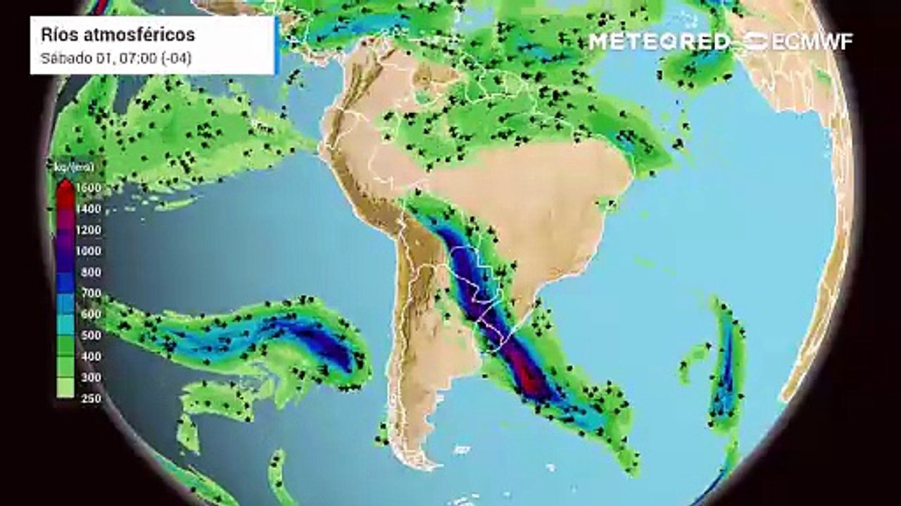 Dos frentes dejarán más de 200 mm en Chile