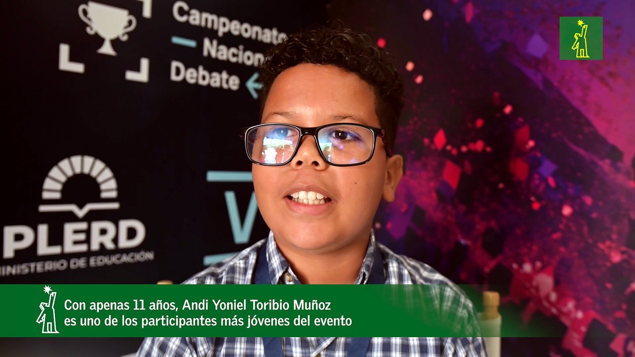Con apenas 11 años, Andi Yoniel Toribio Muñoz es uno de los participantes más jóvenes del evento
