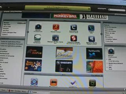 App Store dans iTunes 7.7 pour iPhone 2.0