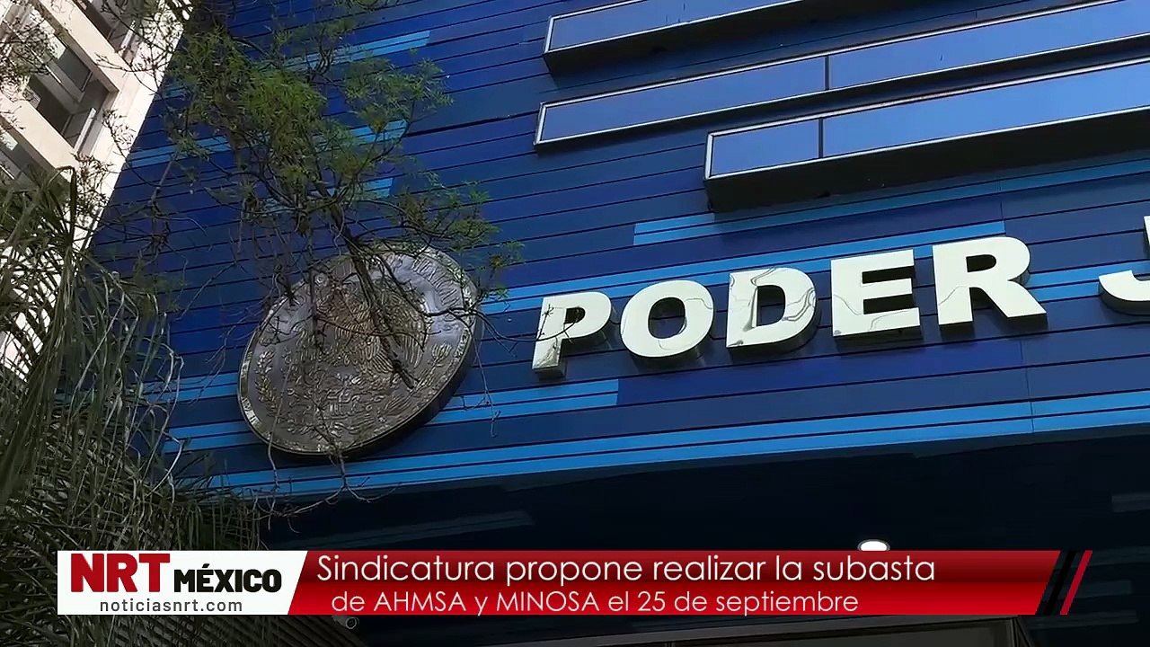 Sindicatura propone realizar la subastade AHMSA y MINOSA el 25 de septiembre