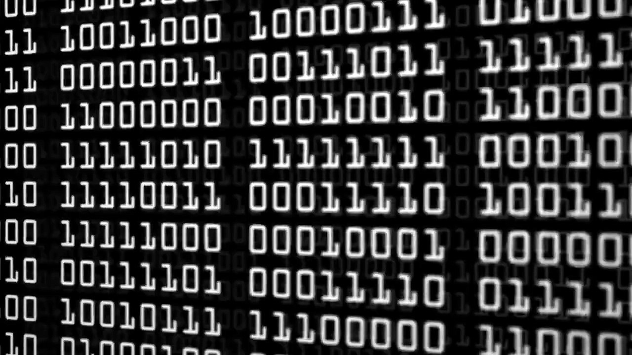 a bunch of zeros and ones on the screen changing binary code - Free Stock Video Explained