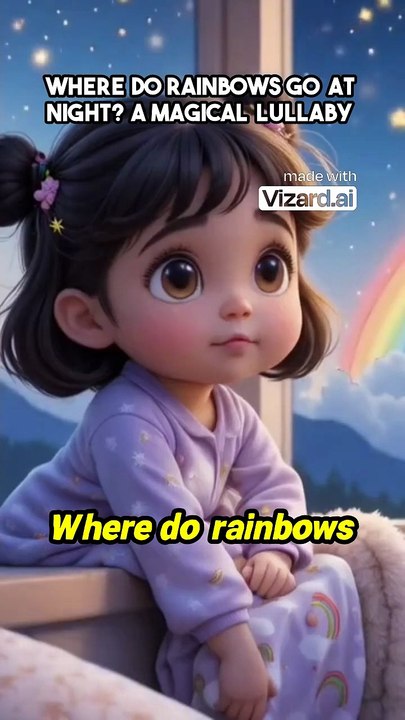 Where Do Rainbows Sleep? 🌈✨ | Magical Bedtime Story for Kids #Shorts