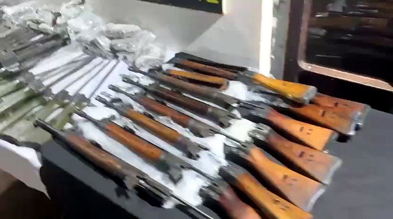 Rifles incautados por la Senad