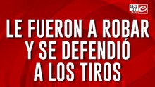 Imágenes impactantes: le fueron a robar y se defendió a los tiros