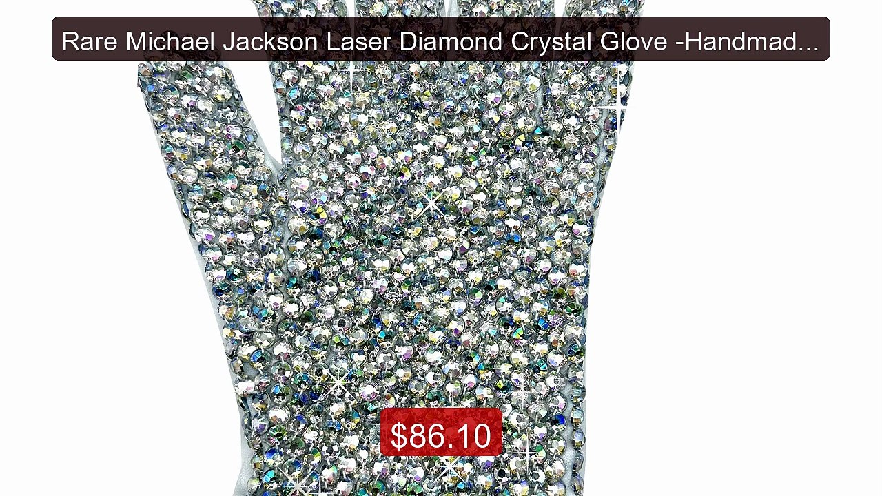 Rare Michael Jackson Laser Diamond Crystal Glove -Handmade ... -- Top Pick 2026 | Unbeatable Price!