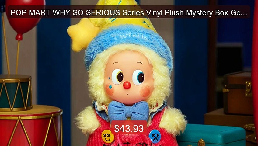 POP MART WHY SO SERIOUS Series Vinyl Plush Mystery Box Genu