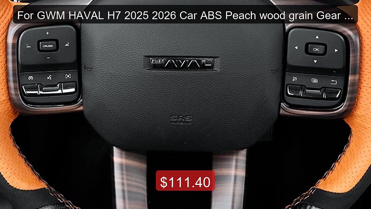 For GWM HAVAL H7 2025 2026 Car ABS Peach wood g...