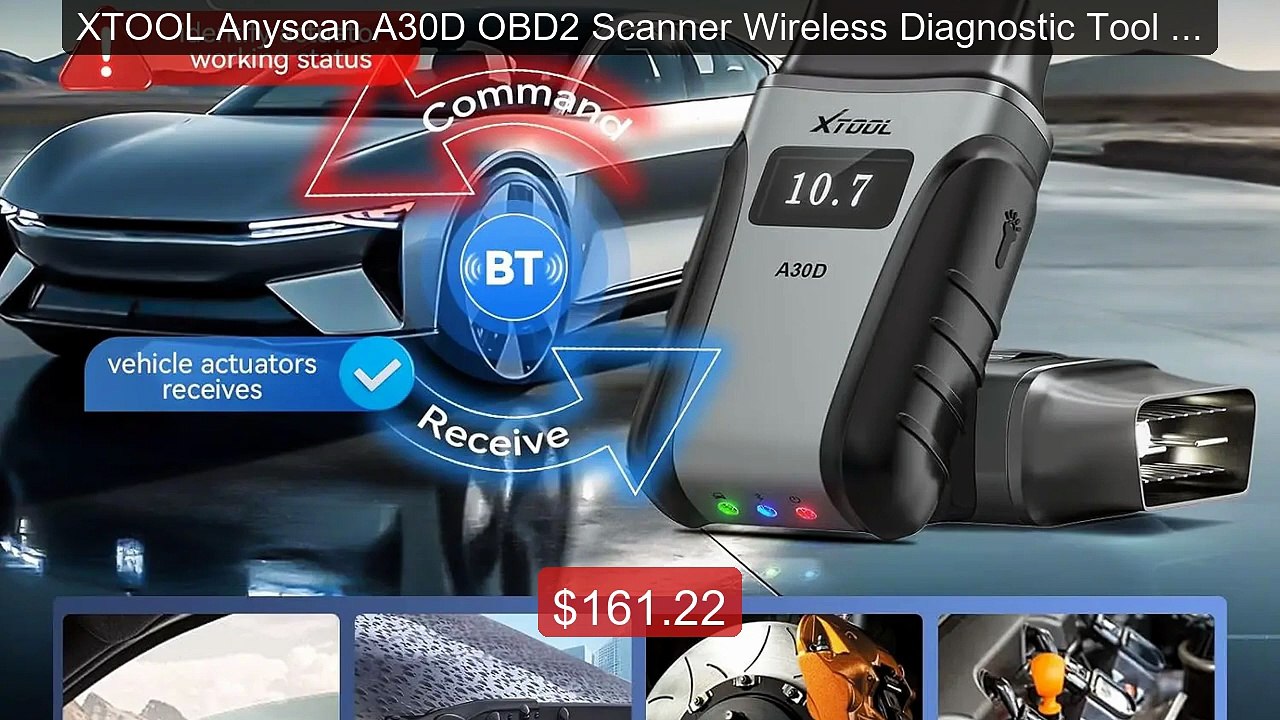 XTOOL Anyscan A30D OBD2 Scanner Wireless Diagno...
