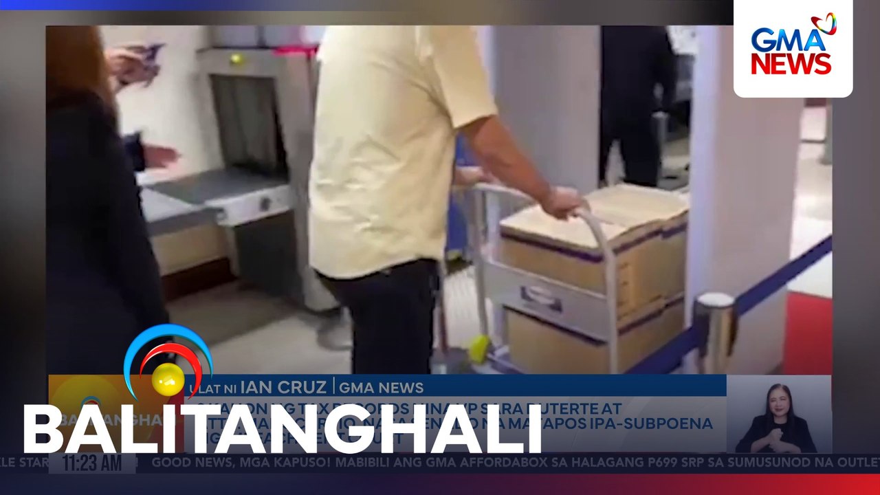 Tax records ni VPSD at asawang si Atty. Mans Carpio na ipina-subpoena ng impeachment court, nasa Senado na | Balitanghali