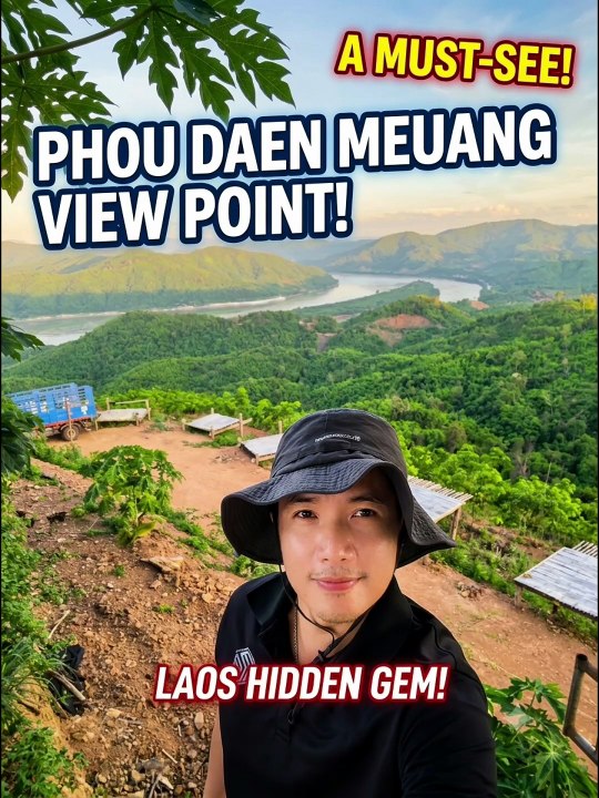 Chasing Clouds & Scenic Views at Phou Daen Meuang Viewpoint, Laos