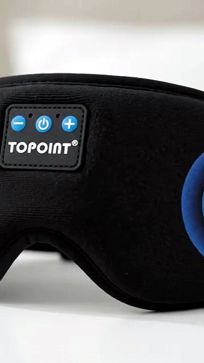 3D Blackout Sleep Mask with Wireless Headphones | Best Sleep Gadget #sleepheadphones #travel #shorts