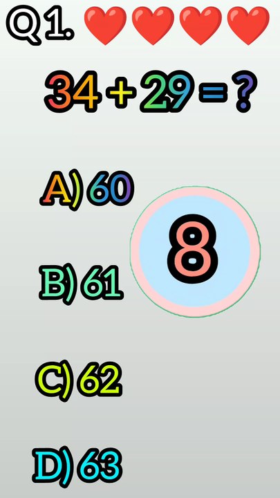 20-Second Math Quiz Challenge