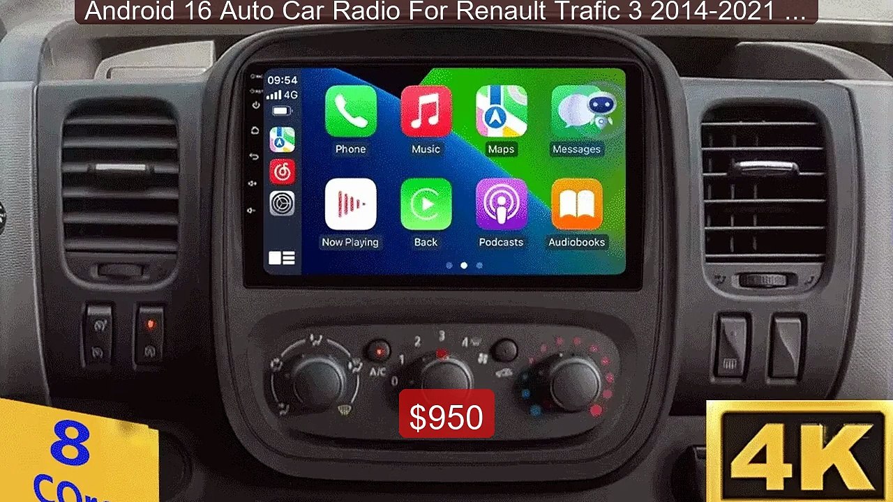 Android 16 Auto Car Radio For Renault Trafic 3...