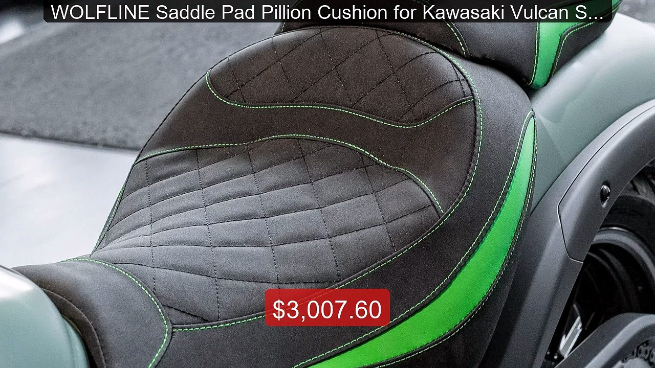 WOLFLINE Saddle Pad Pillion Cushion for Kawasak...