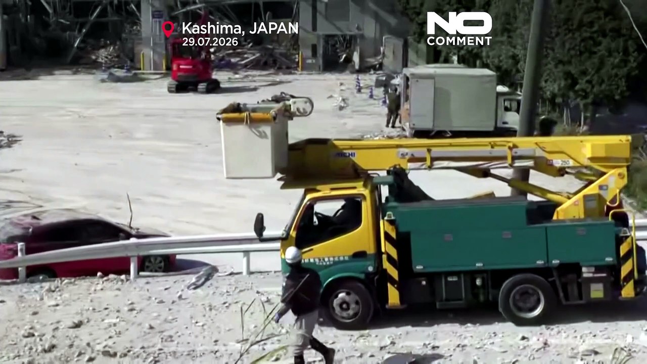 Japonya'da AVM patlaması, 7.1'lik deprem sonrası araç kamerasına yansıdı