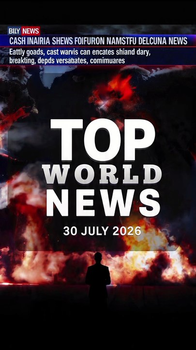 Top World News is headlines today 30/07/2026
