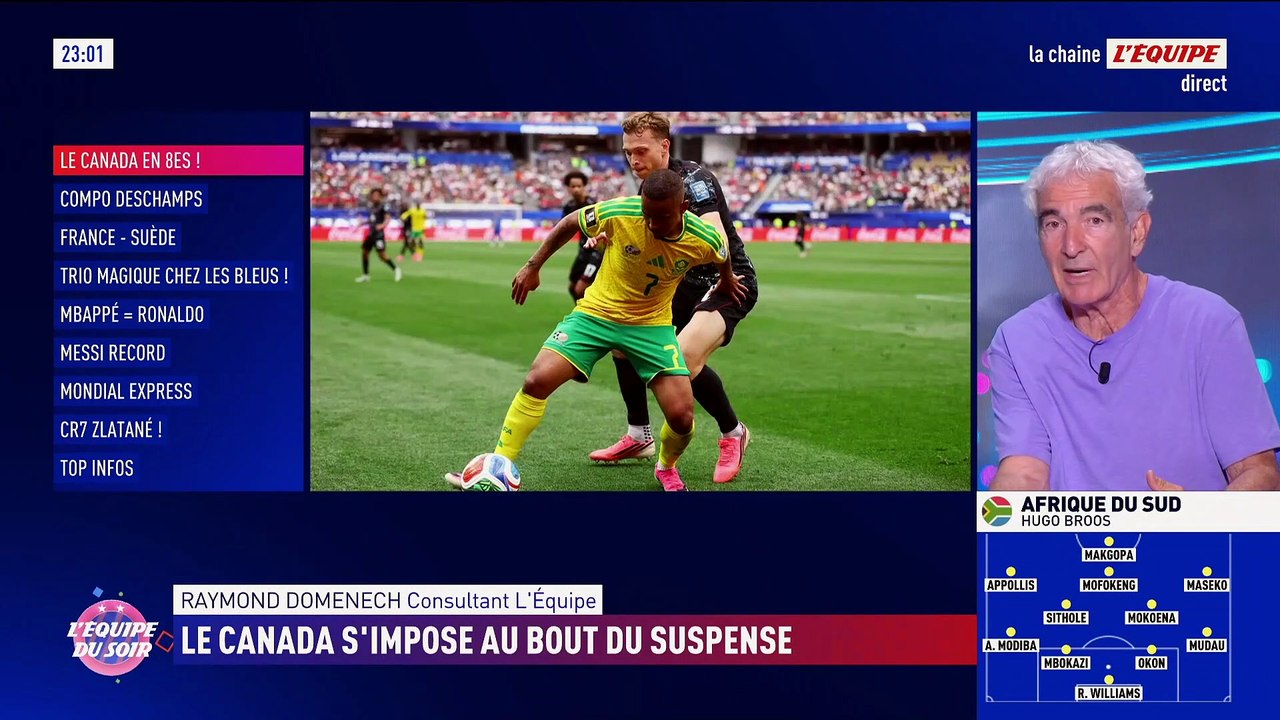 Domenech, après Canada-Afrique du Sud : « Le Canada est une équipe moyenne » - Foot - Coupe du monde 2026
