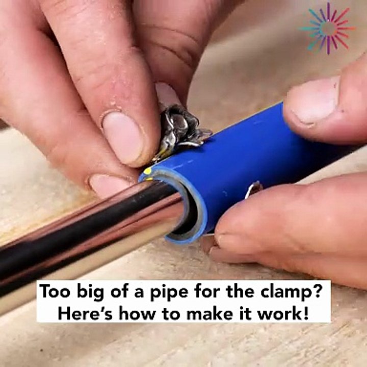 Fast and easy hose repair using a short clamp