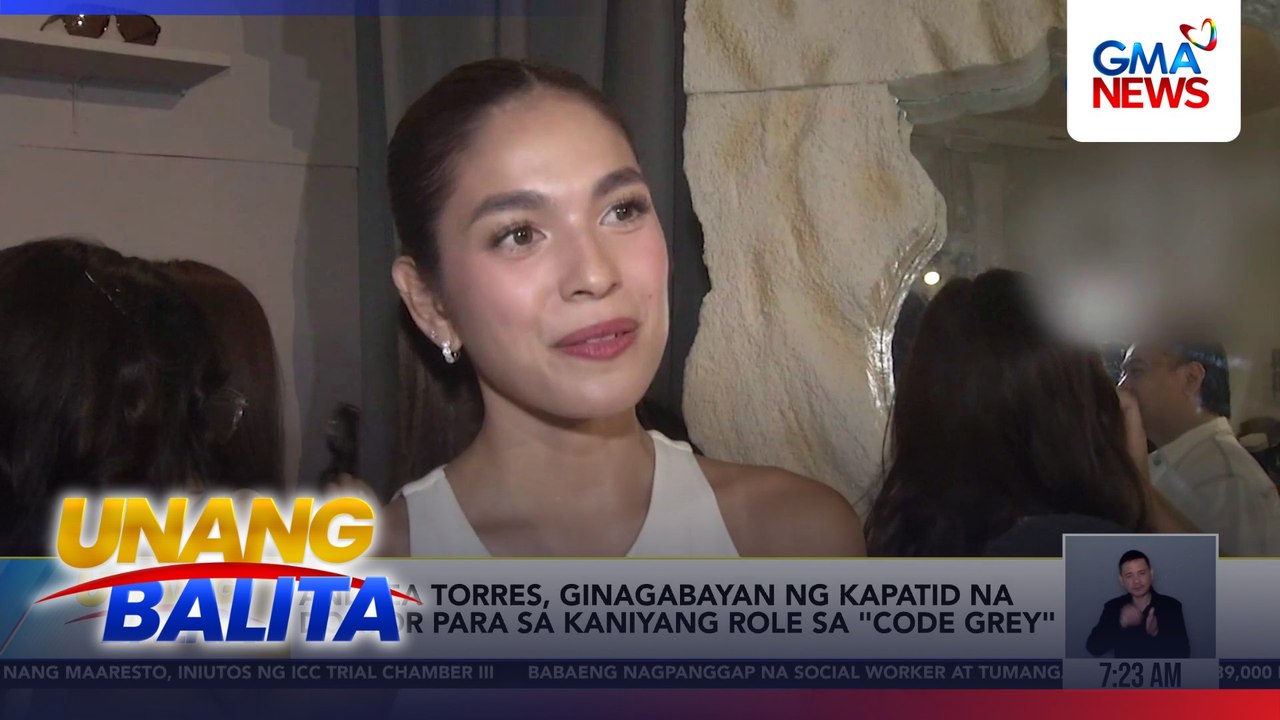 Andrea Torres, ginagabayan ng kapatid na doktor para sa kaniyang role sa 'Code Grey' | Unang Balita