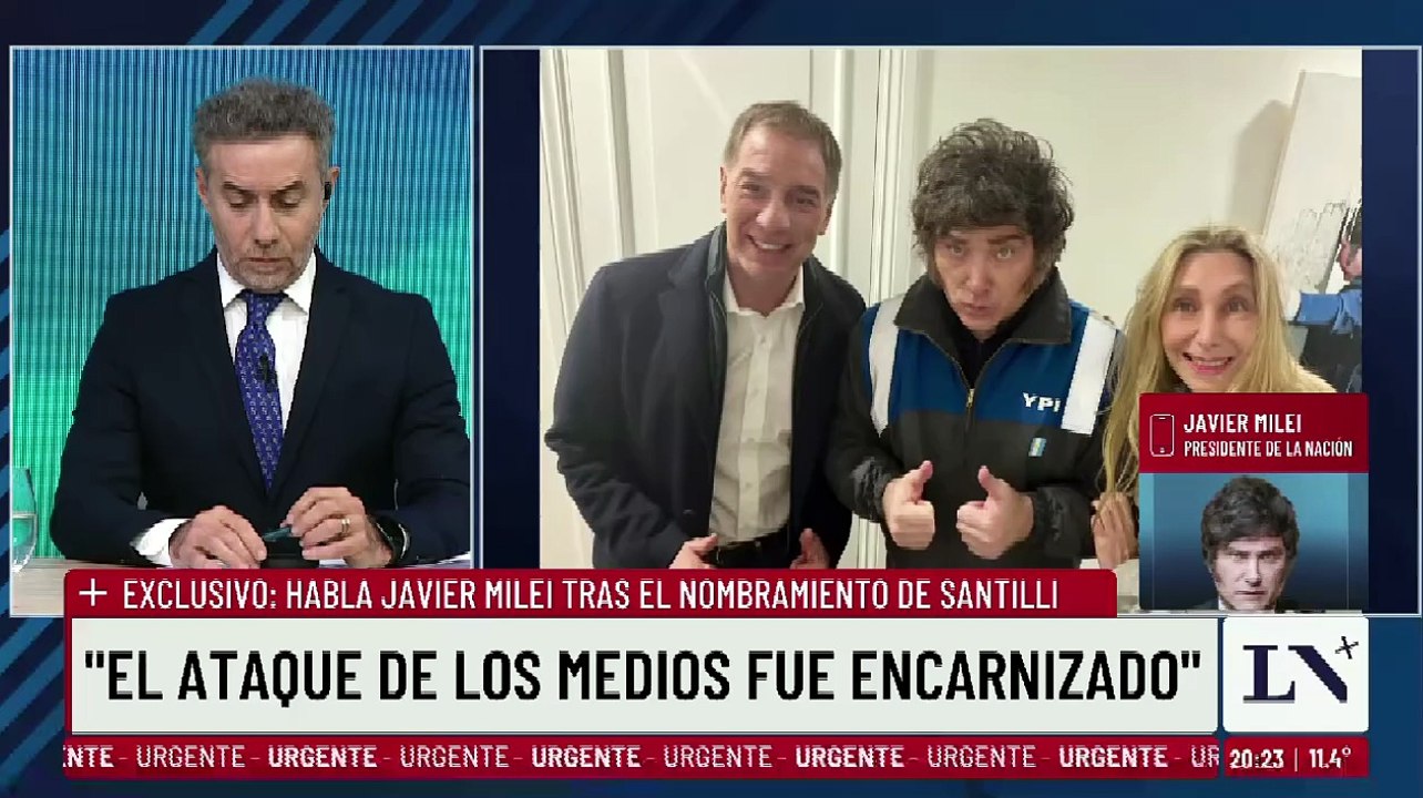 El Presidente se refirió a la llegada de Diego Santilli