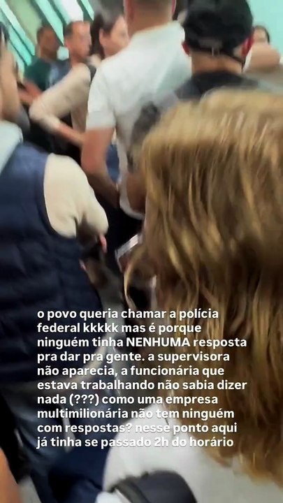 VÍDEO: Passageiros ameaçam acionar a PF após cancelamento de voo da GOL no aeroporto de Salvador