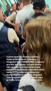 VÍDEO: Passageiros ameaçam acionar a PF após cancelamento de voo da GOL no aeroporto de Salvador