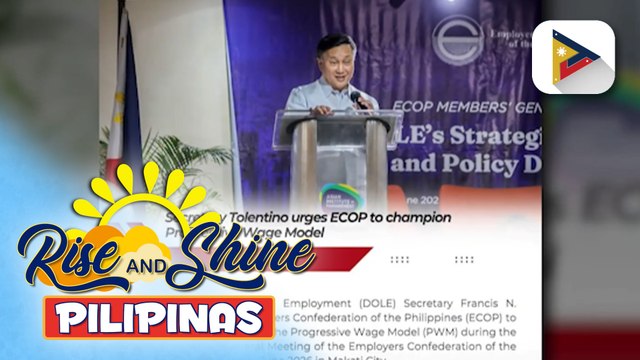 DOLE, hinikayat ang Employers Confederation of the Philippines na tumulong sa pagsusulong ng progressive wage model para mapataas ang sahod ng mga manggagawa