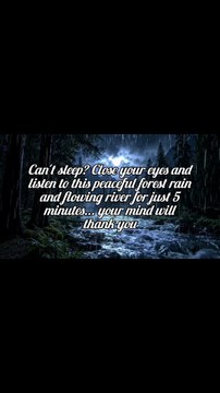 Nature's Best Sleep Therapy | Rain in the Forest with River Sounds | Relaxation & Stress Relief #rain #relax #deepsleep #trending #viral