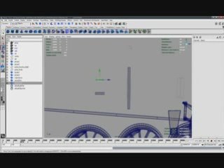 train locomotive dynamic + ik (maya) (1/3)