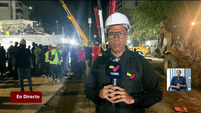Continúan las labores de búsqueda de sobrevivientes en Residencia Rita de Caracas