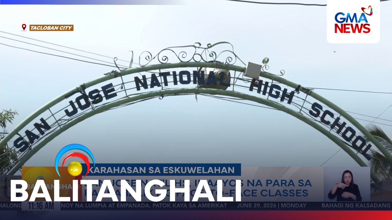 San Jose Nat'l HS, inaayos na para sa pagbabalik ng face-to-face classes | Balitanghali