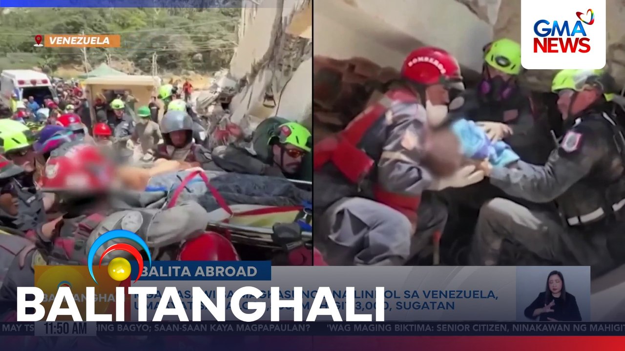 Mga nasawi sa magkasunod na lindol sa Venezuela, umakyat sa halos 1,500; mahigit 3,000, sugatan | Balitanghali