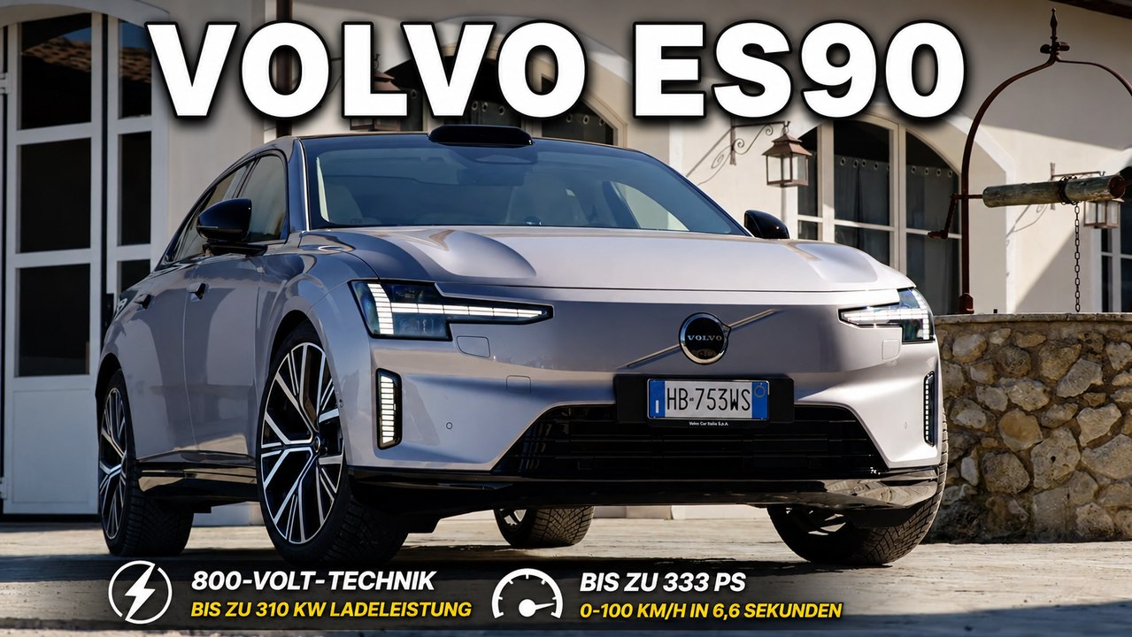 Volvo ES90: 333 PS, schnelles Laden und skandinavisches Design