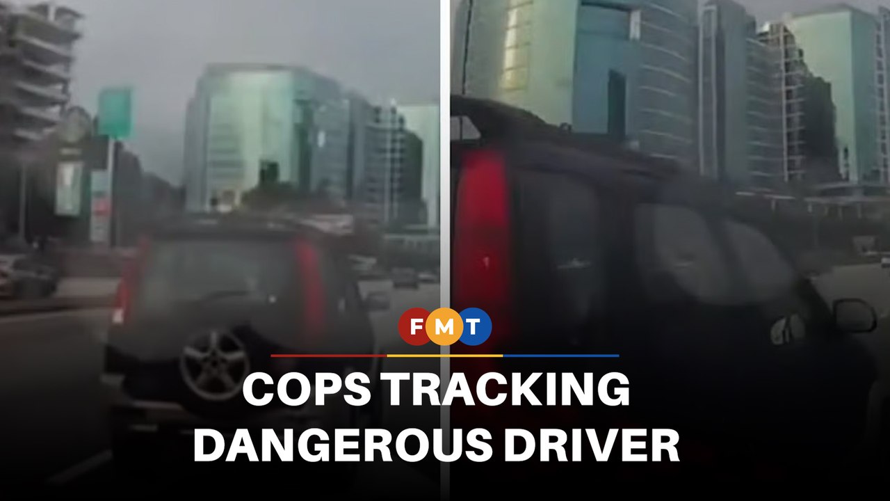 Cops tracking driver for dangerous driving on Federal Highway