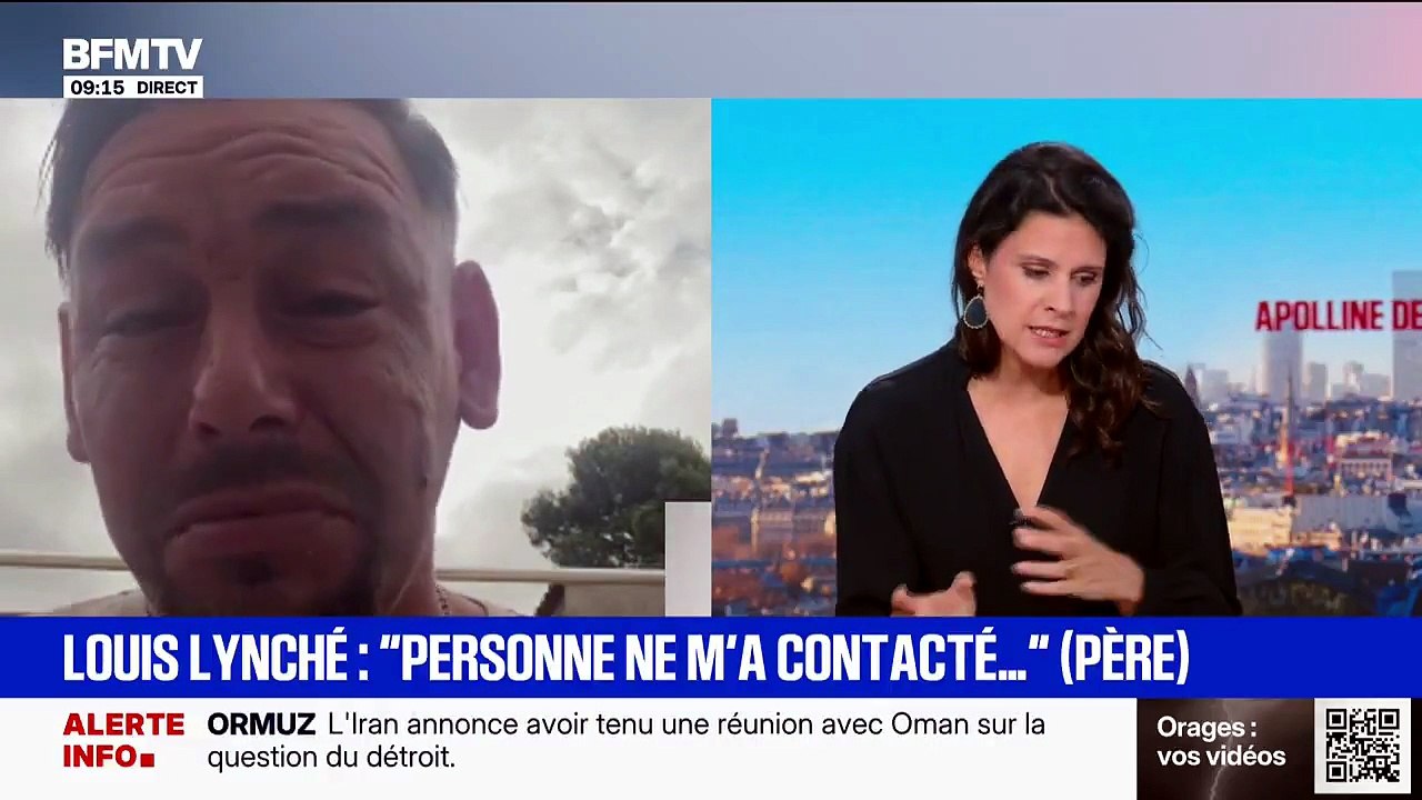 En larmes, le père de Louis, lynché à mort à Narbonne témoigne sur BFM TV: "Mon fils était vraiment un bon garçon"