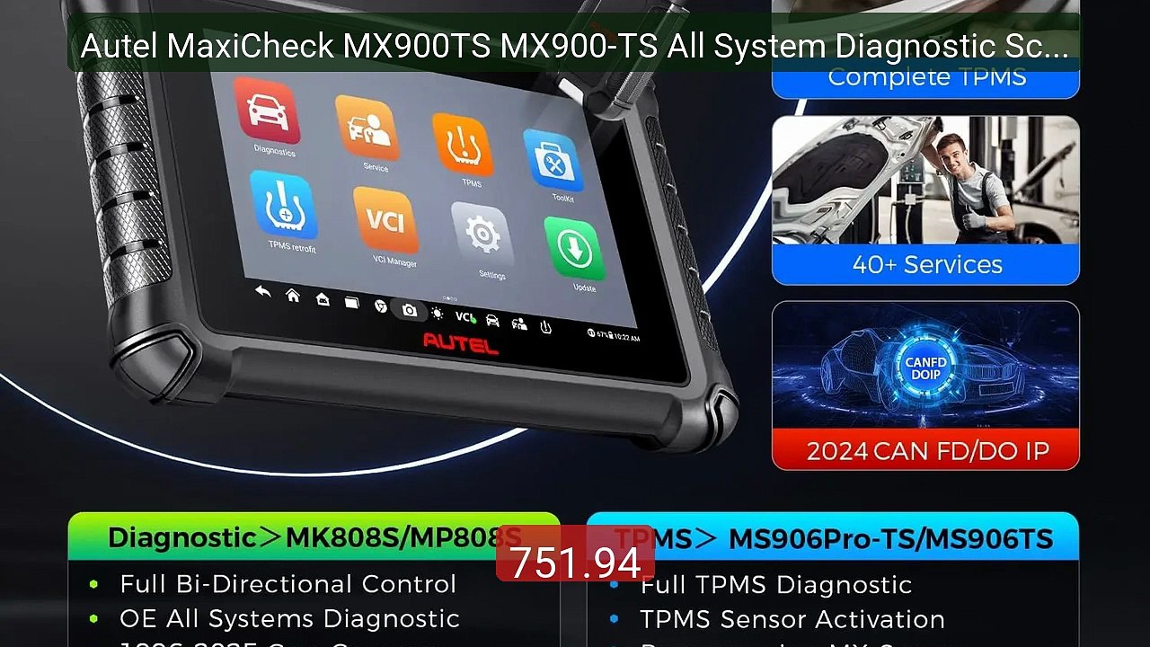 Autel MaxiCheck MX900TS MX900-TS All System Diagnostic Scan... -- Top Pick 2026 | Unbeatable Price!